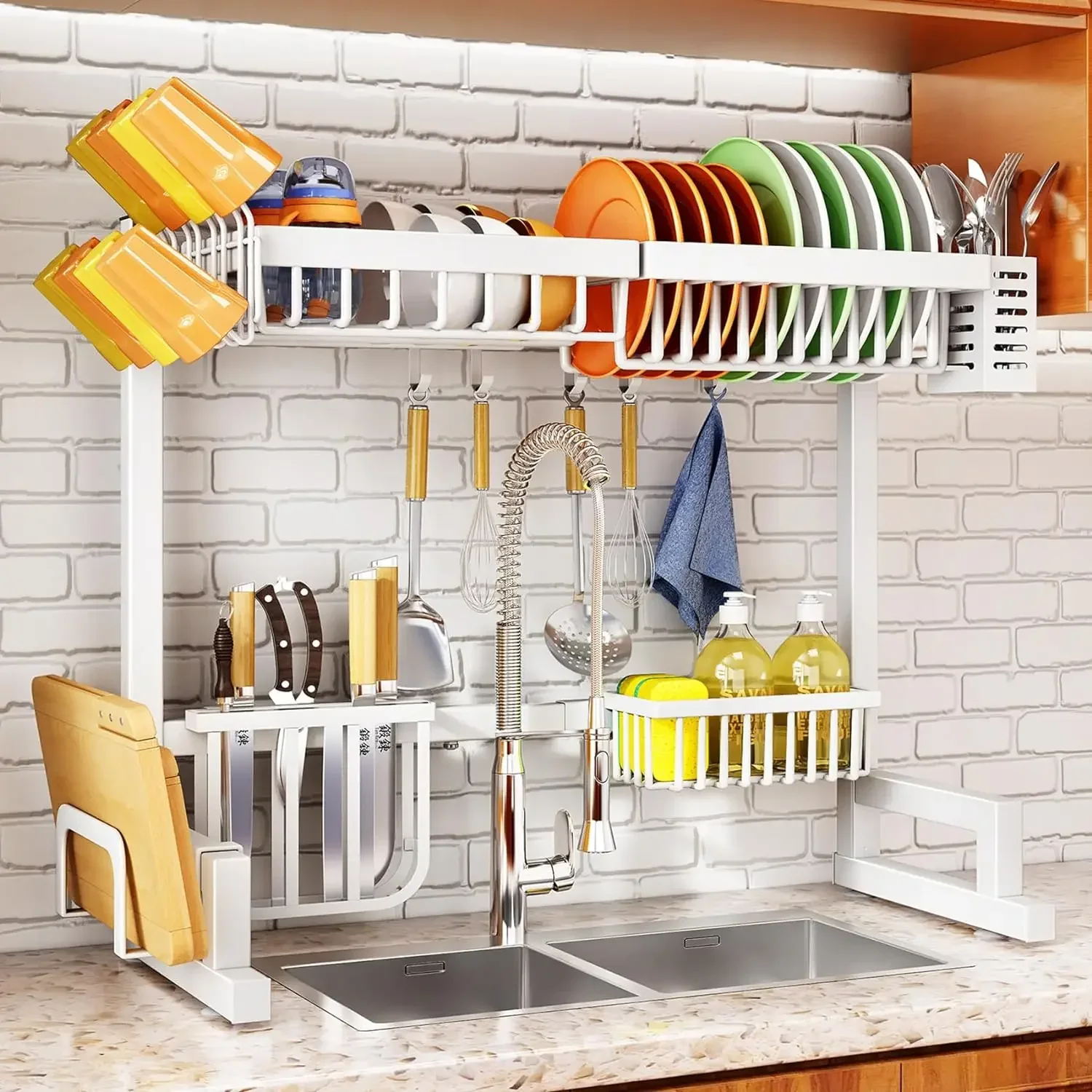 Over The Sink Dish Rack - Image 8