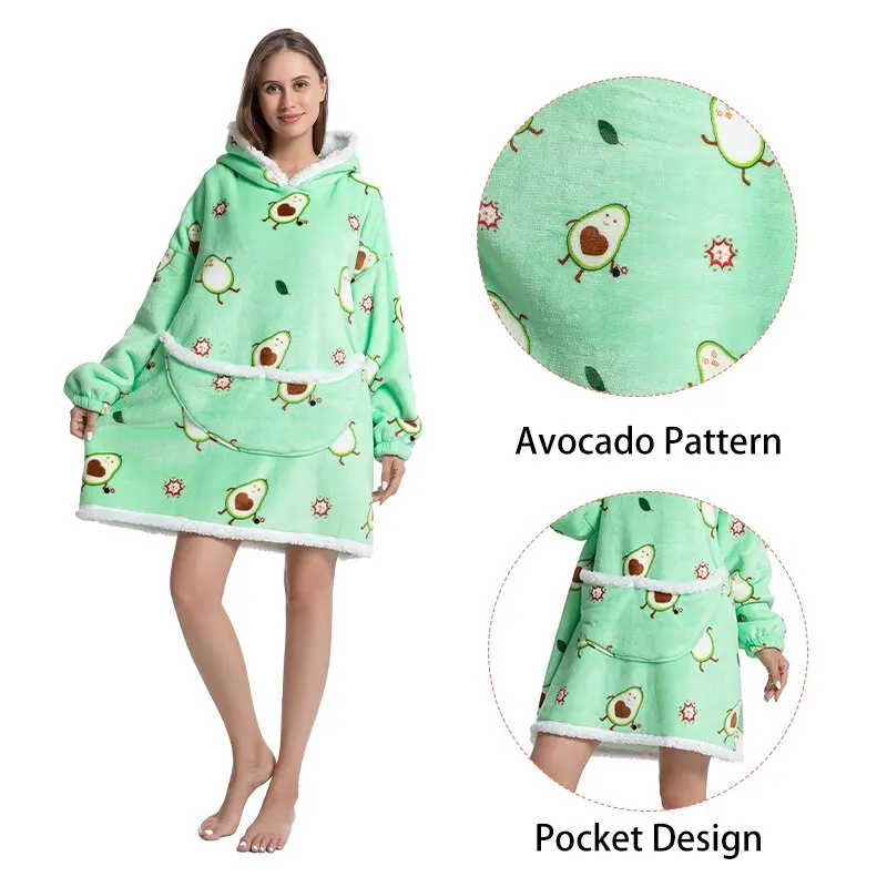 Oversized Flannel Hoodie - Image 3