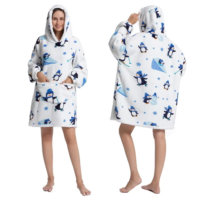 Oversized Flannel Hoodie - Image 6