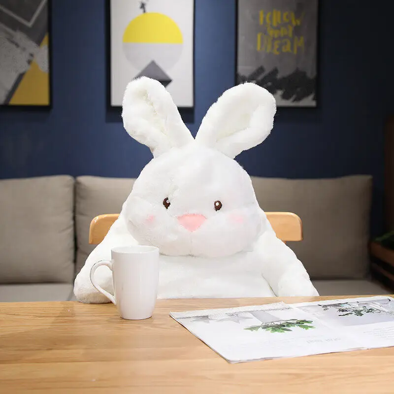 Oversized Soft White Rabbit Plush Doll - Image 4