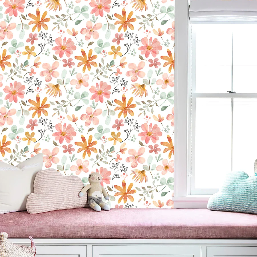 Pastoral Style Peel And Stick Wallpaper - Image 2