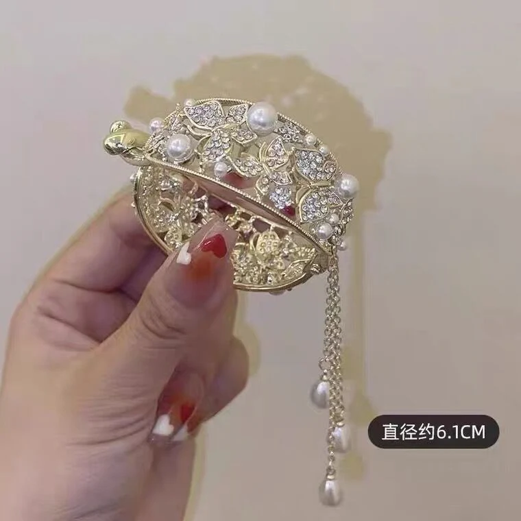 Pearl Rhinestone Hair Claw Clips - Image 16