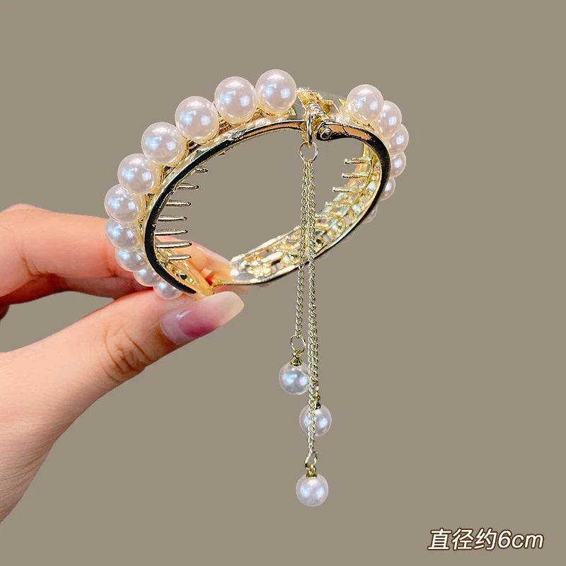 Pearl Rhinestone Hair Claw Clips - Image 25