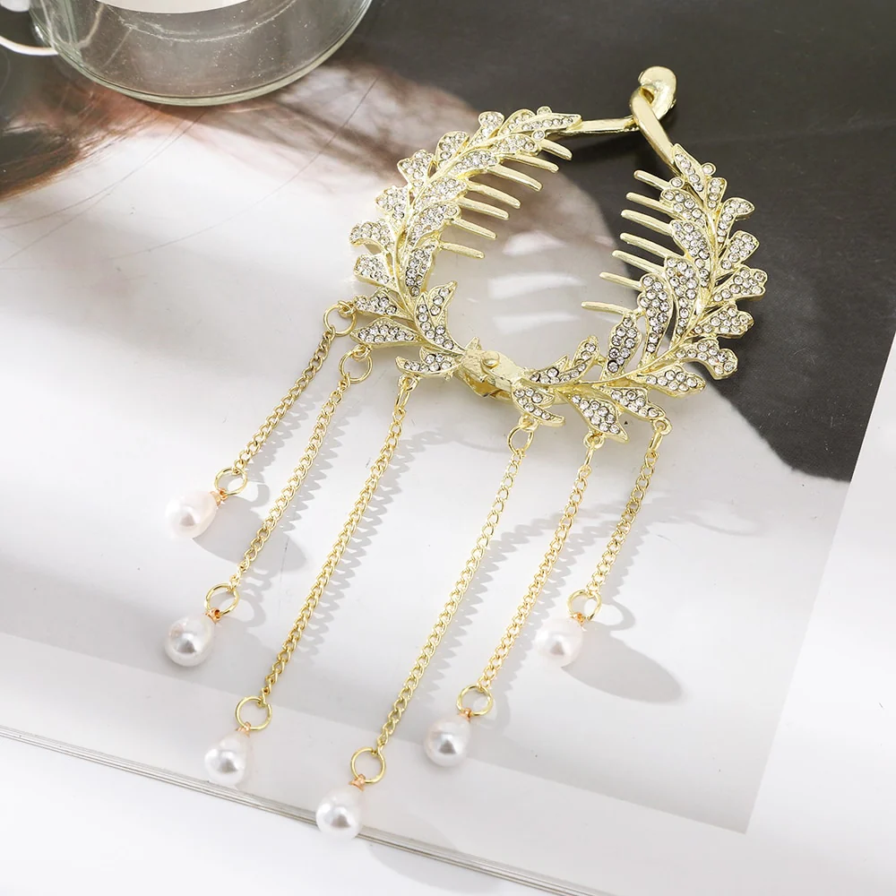 Pearl Rhinestone Hair Claw Clips - Image 26