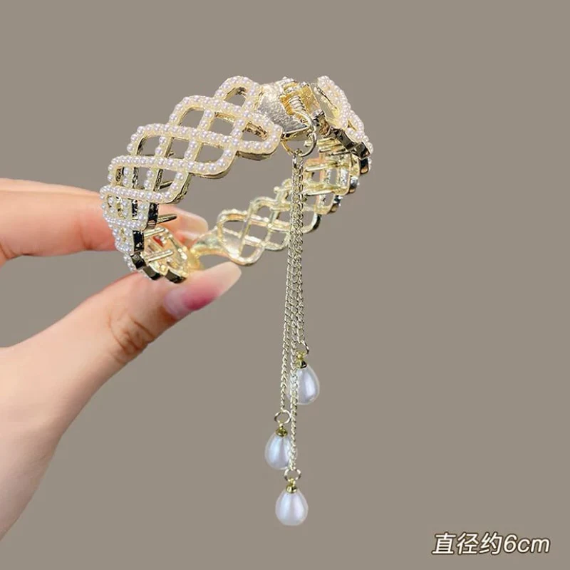 Pearl Rhinestone Hair Claw Clips - Image 28