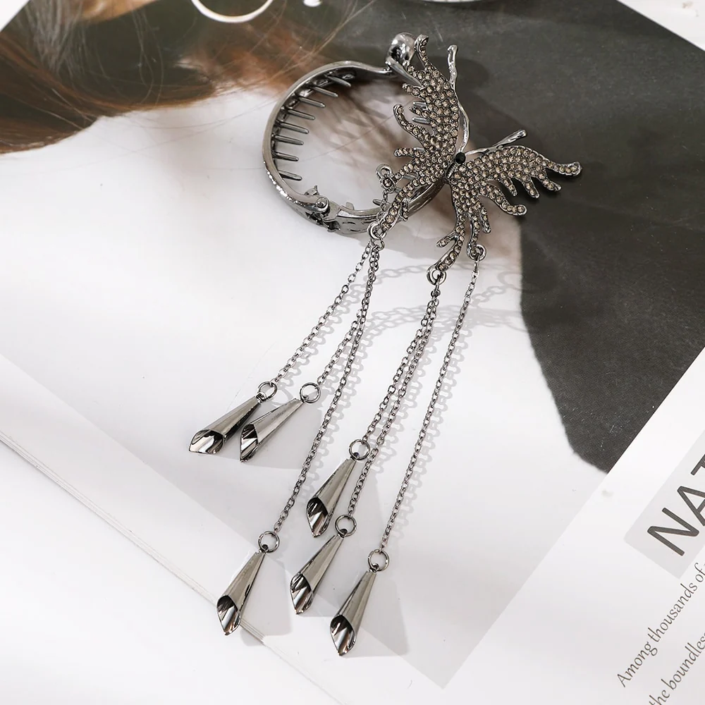Pearl Rhinestone Hair Claw Clips - Image 4