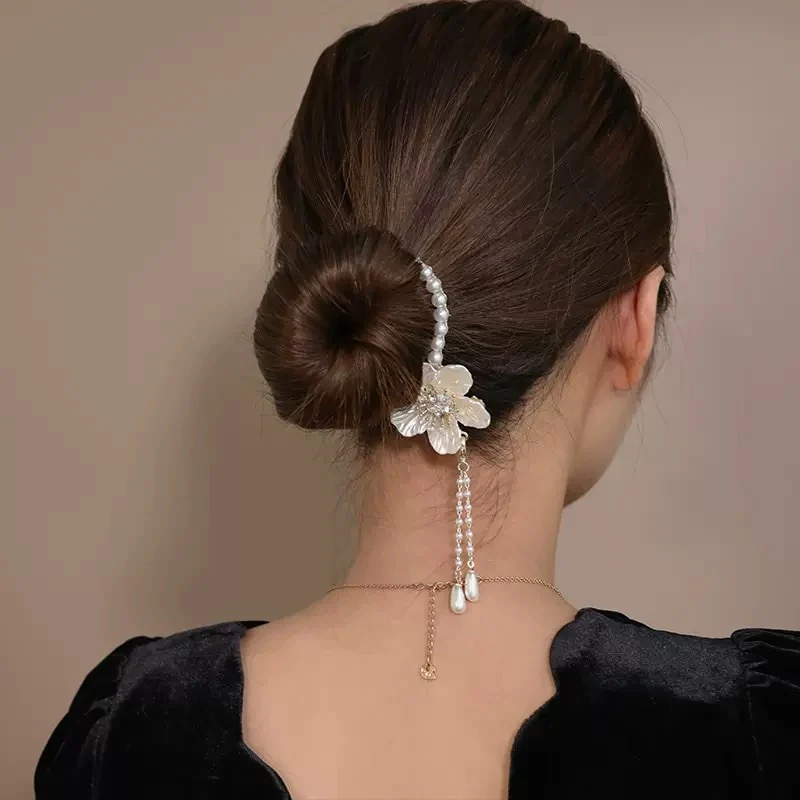 Pearl Rhinestone Hair Claw Clips - Image 41