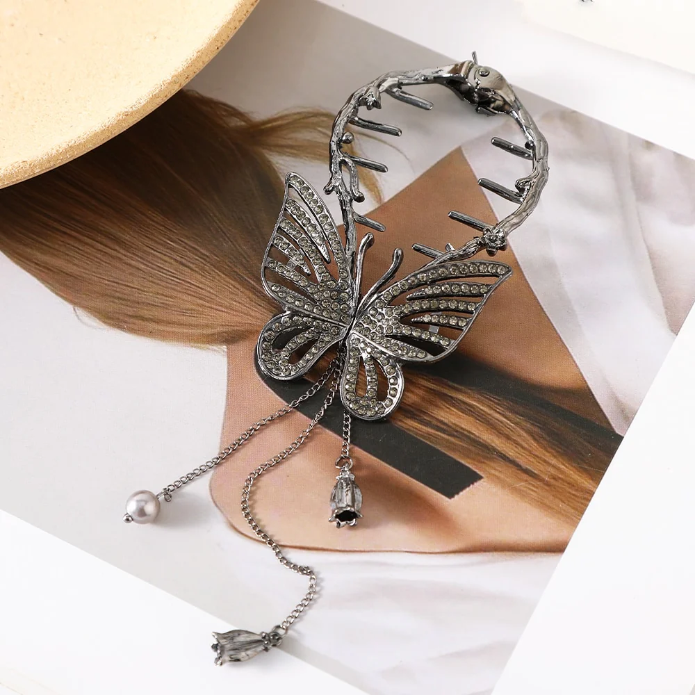 Pearl Rhinestone Hair Claw Clips - Image 5