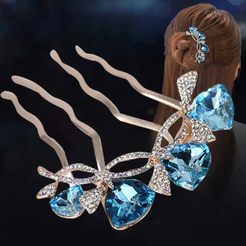 Pearl Rhinestone Hair Comb - Image 2