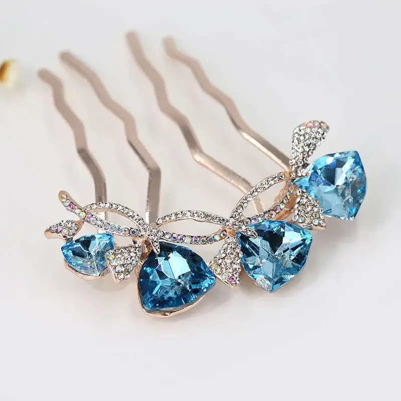 Pearl Rhinestone Hair Comb - Image 6