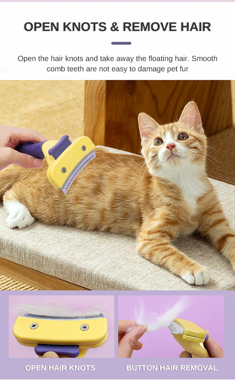Pet Hair Trimmer Shedder Comb - Image 14
