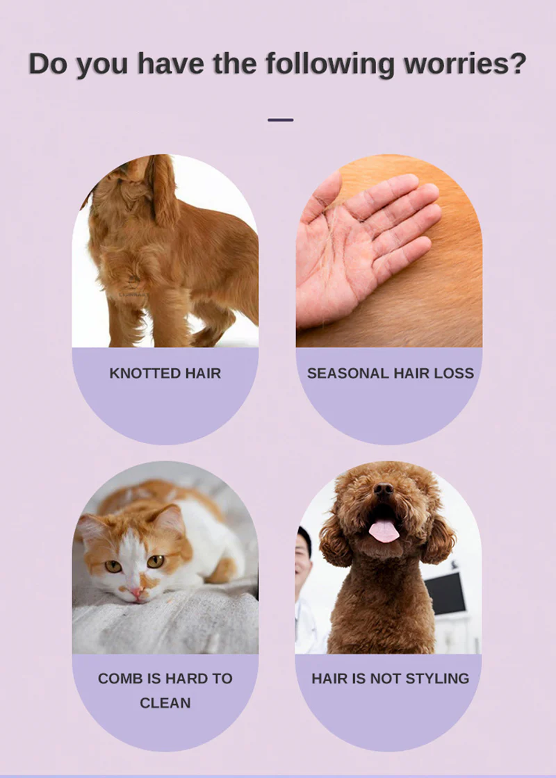 Pet Hair Trimmer Shedder Comb - Image 9