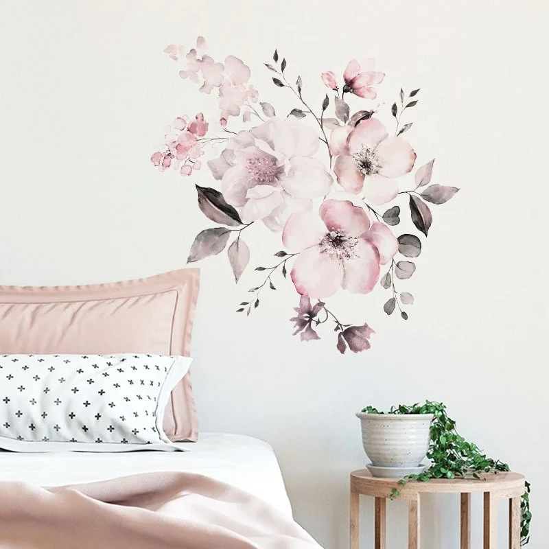 Pink Flower Wall Sticker - Image 3