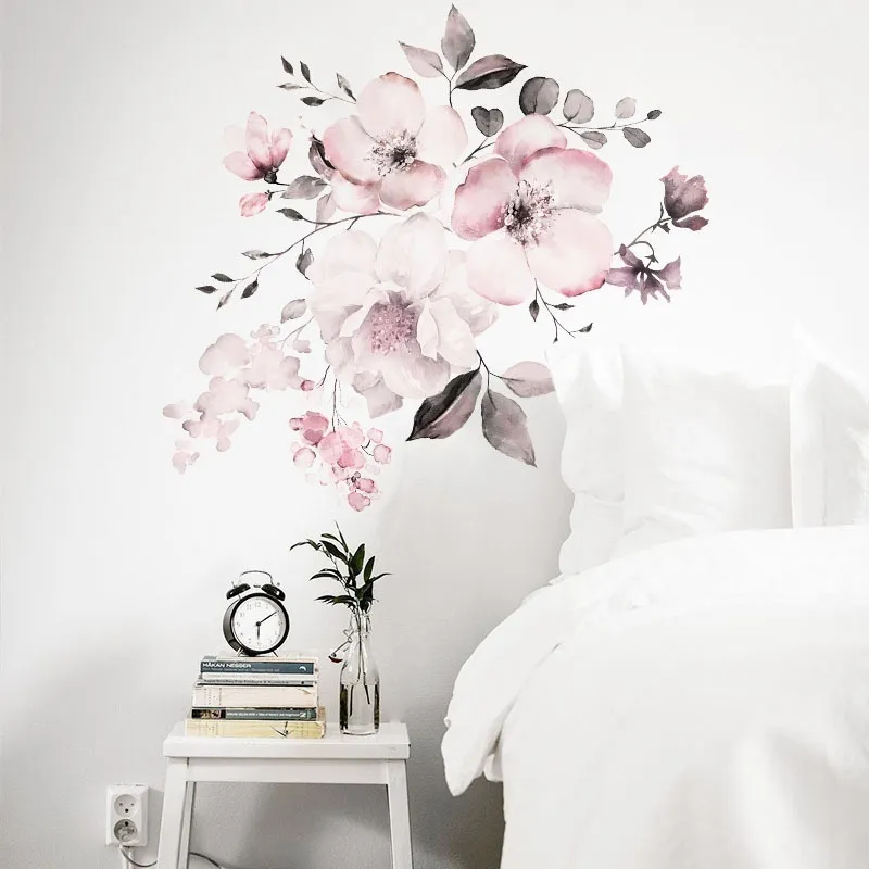 Pink Flower Wall Sticker - Image 4