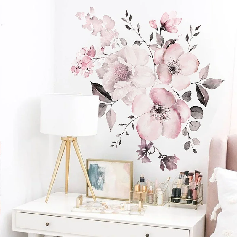Pink Flower Wall Sticker - Image 5