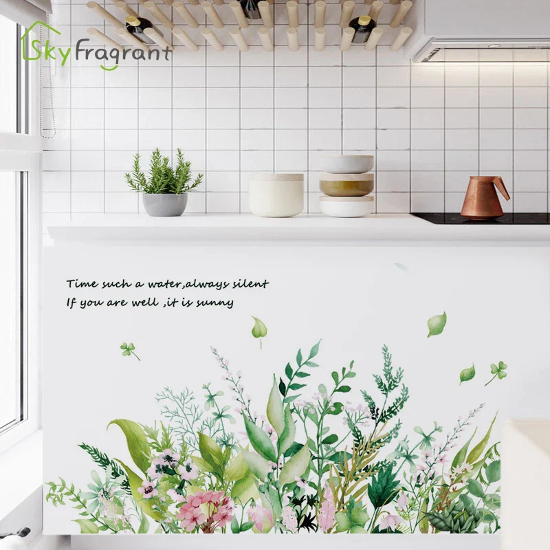 Plants Flowers Wall Sticker - Image 5