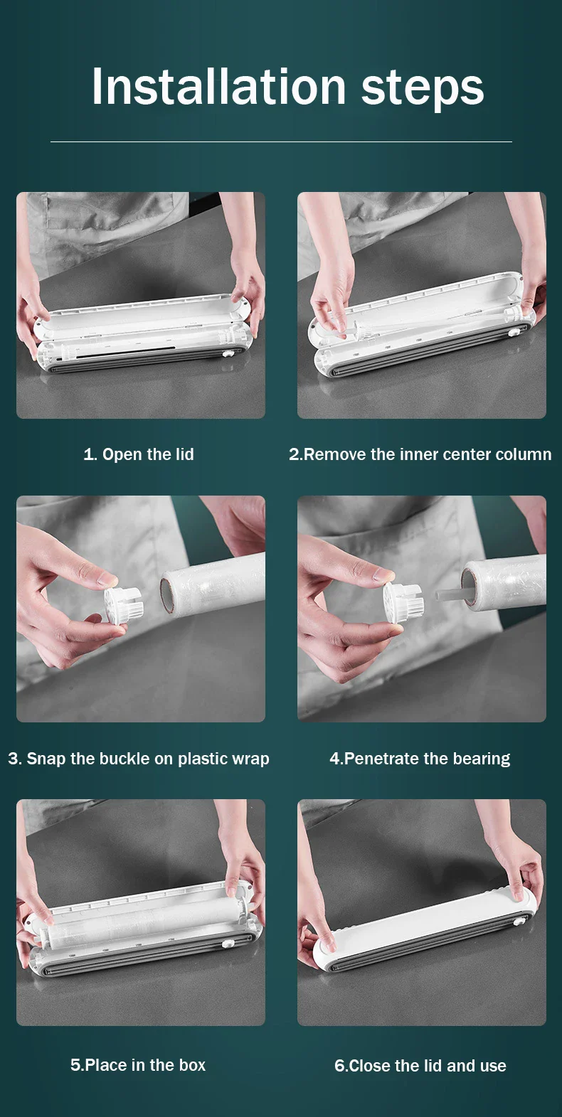 Plastic Cling Wrap Magnetic Dispenser - Image 9