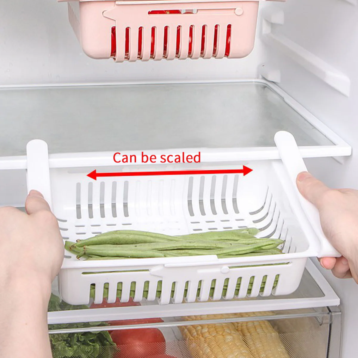 Plastic retractable Fridge Drawer Organizer - Image 11