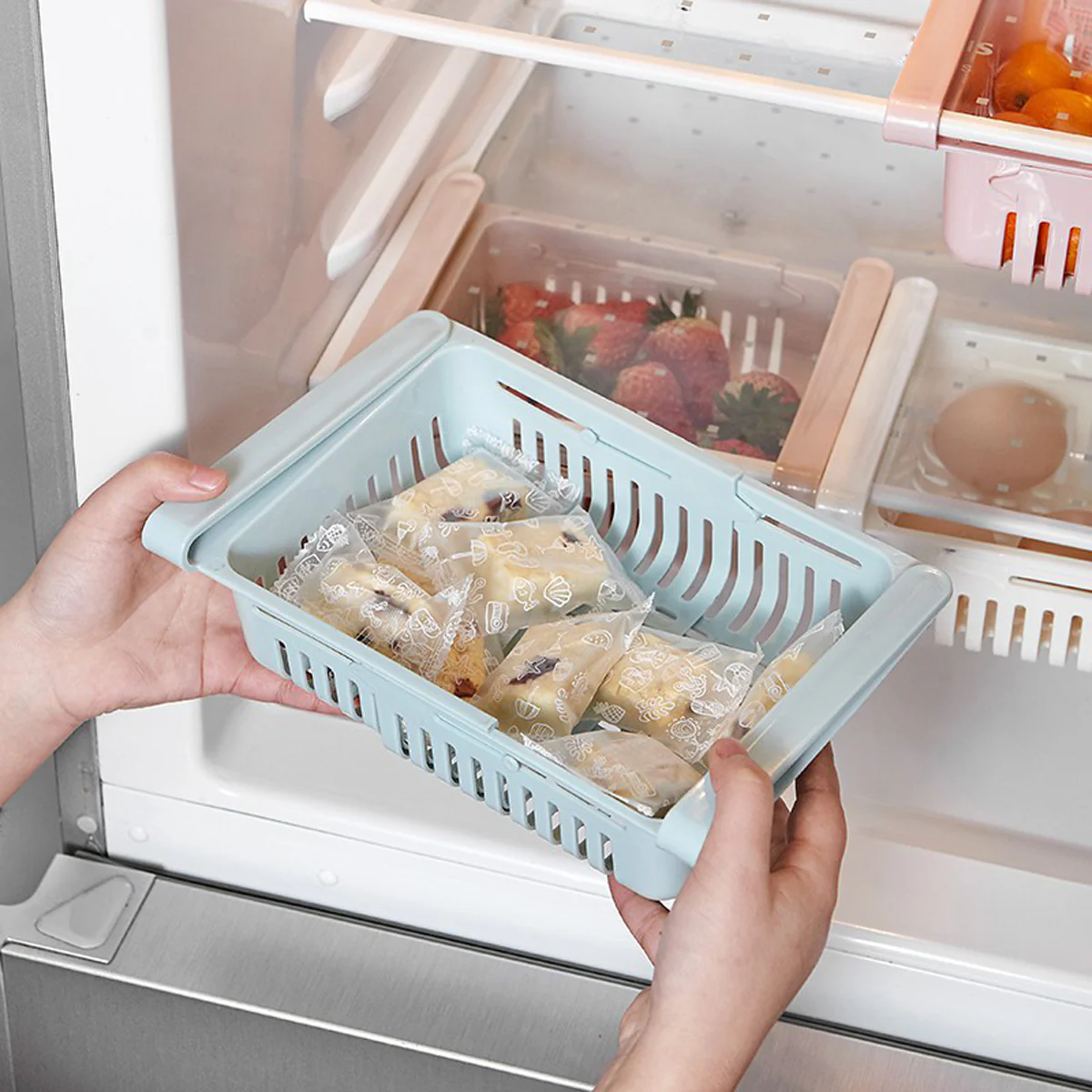 Plastic retractable Fridge Drawer Organizer - Image 12