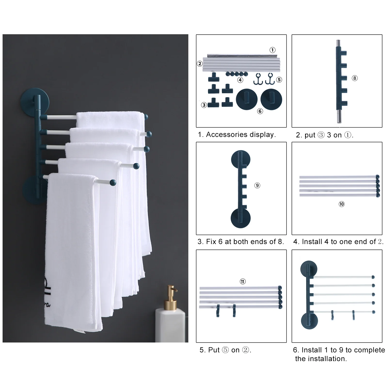 Plastic Towel Rack - Image 29