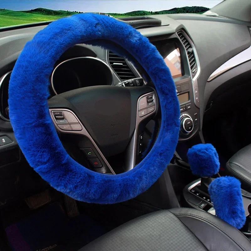 Plush Car Steering Wheel Cover - Image 6