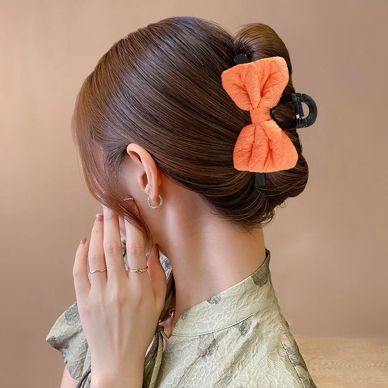 40 Styles Plush Synthetic Fabric Flower Hair Claw - Image 30
