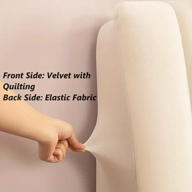 Plush Quilted Bed Headboard Cover - Image 17