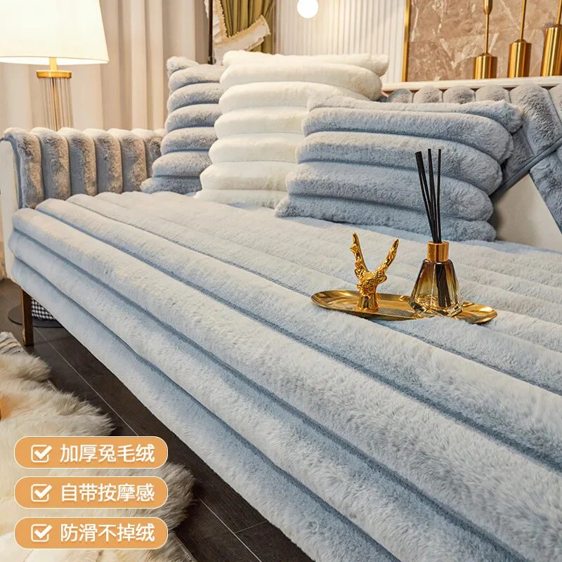 Plush Sofa Cushion Cover - Image 10