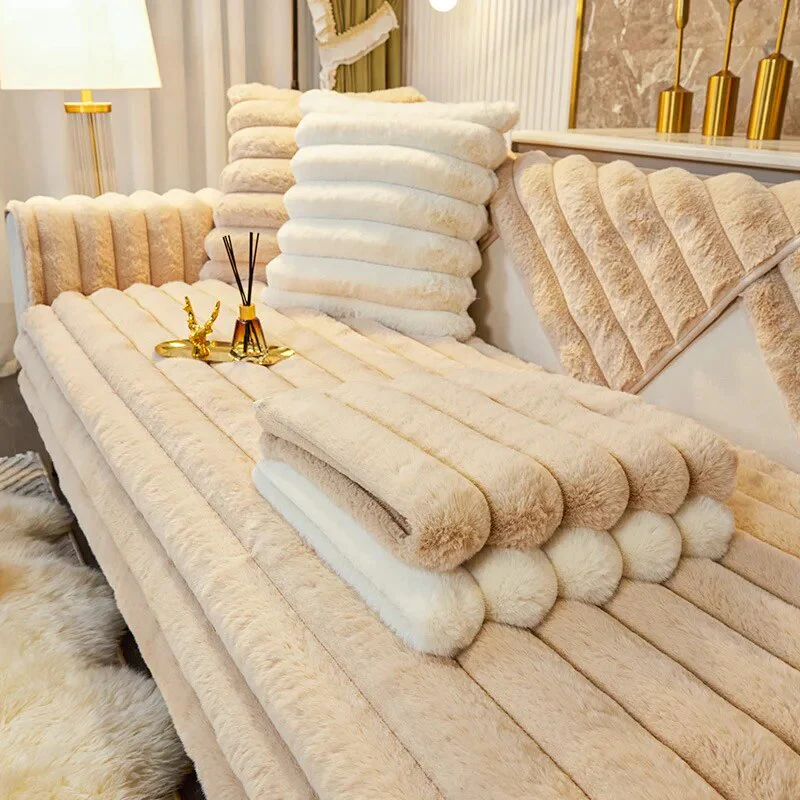 Plush Sofa Cushion Cover - Image 4
