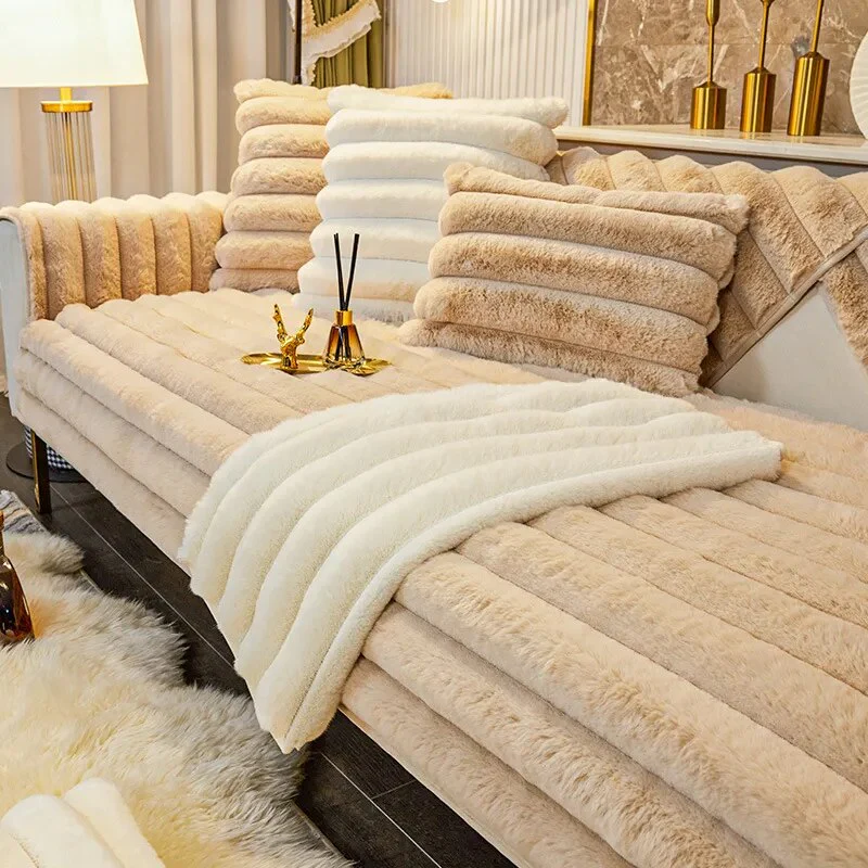 Plush Sofa Cushion Cover - Image 5