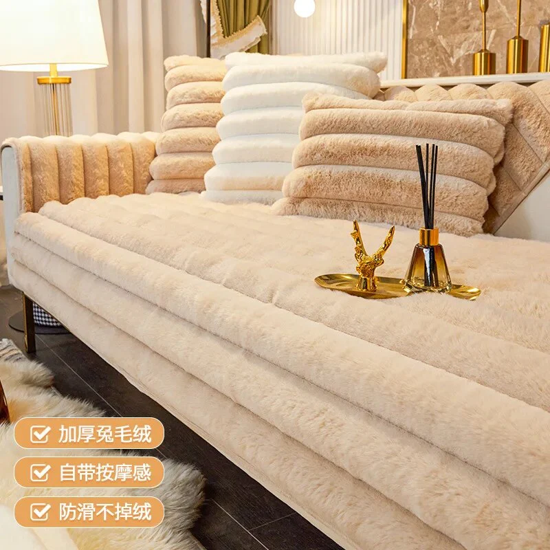 Plush Sofa Cushion Cover - Image 7