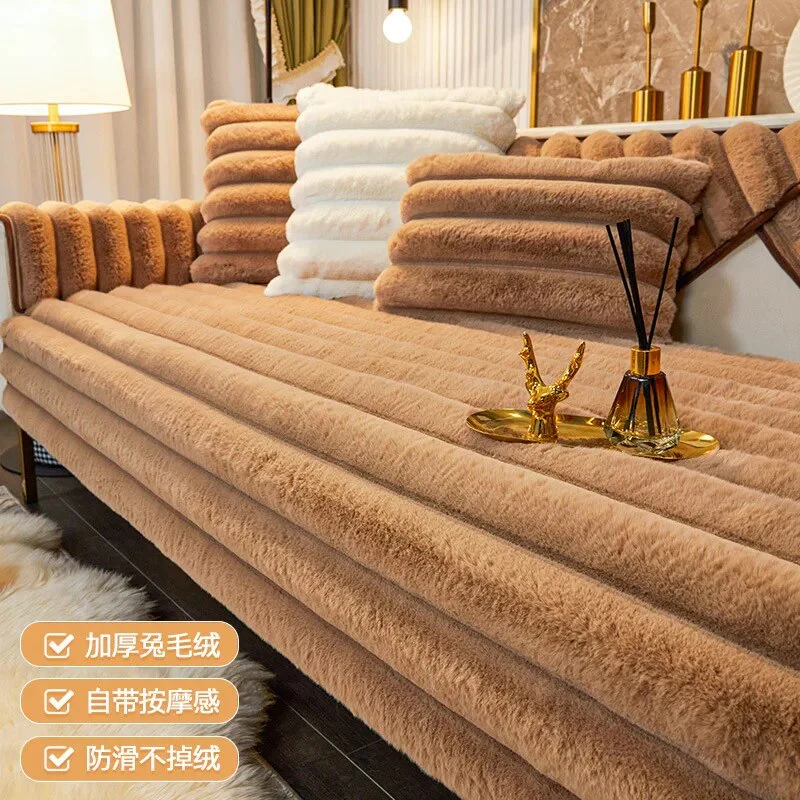 Plush Sofa Cushion Cover - Image 8