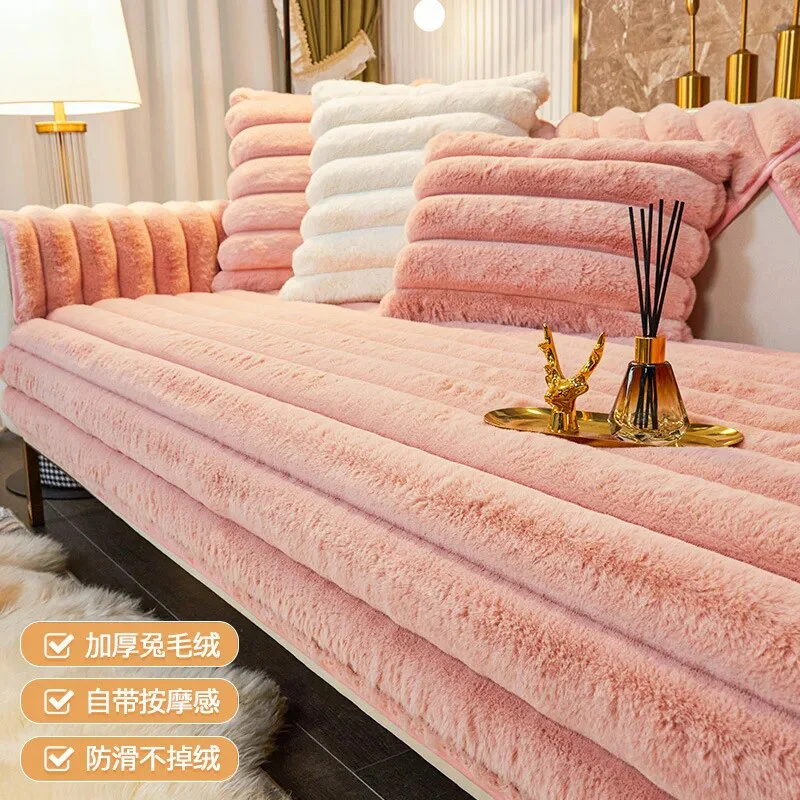 Plush Sofa Cushion Cover - Image 9