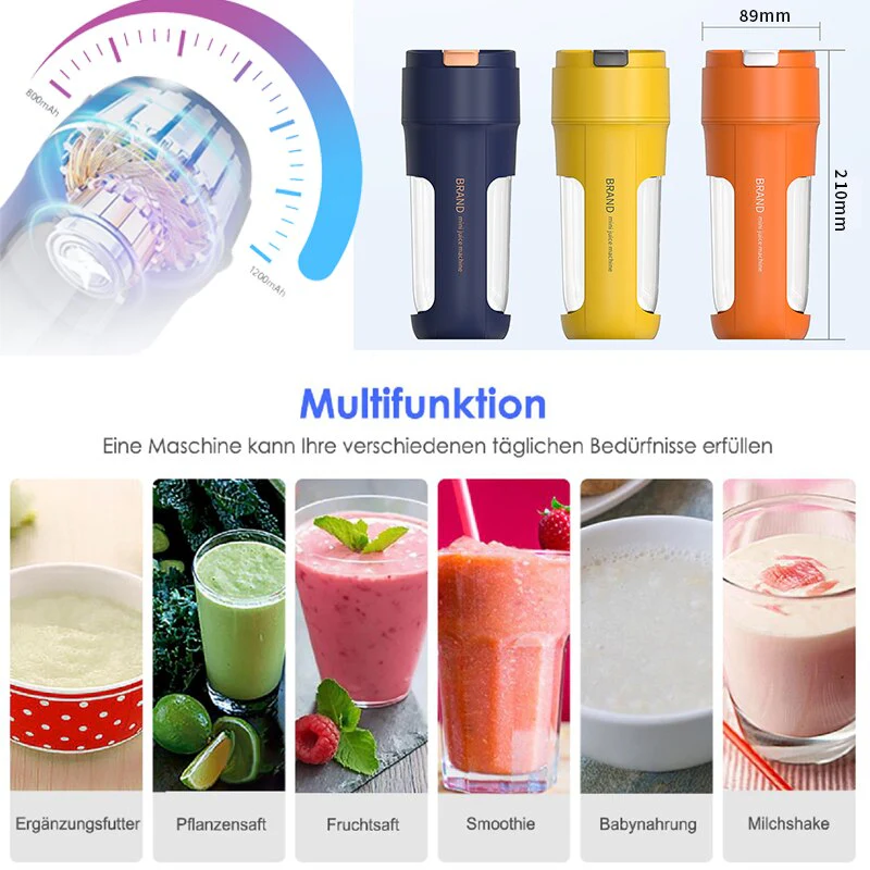 Portable Blender Fruit Mixer Cup - Image 10