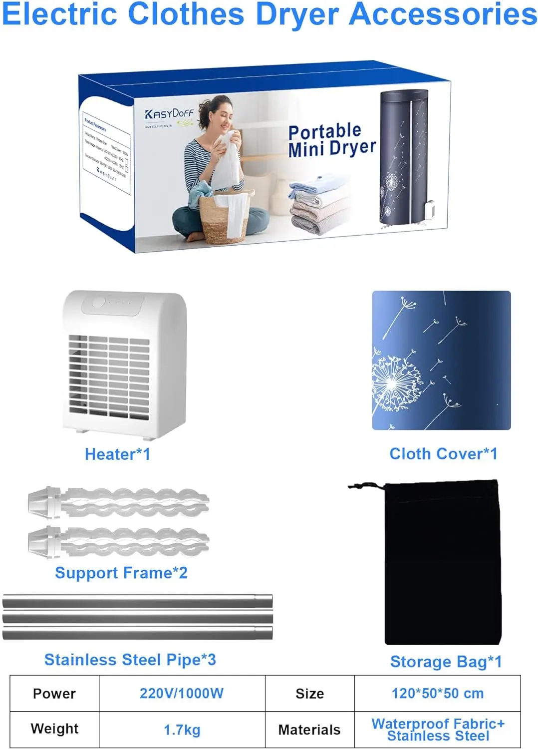 Portable Electric Clothes Dryer - Image 6