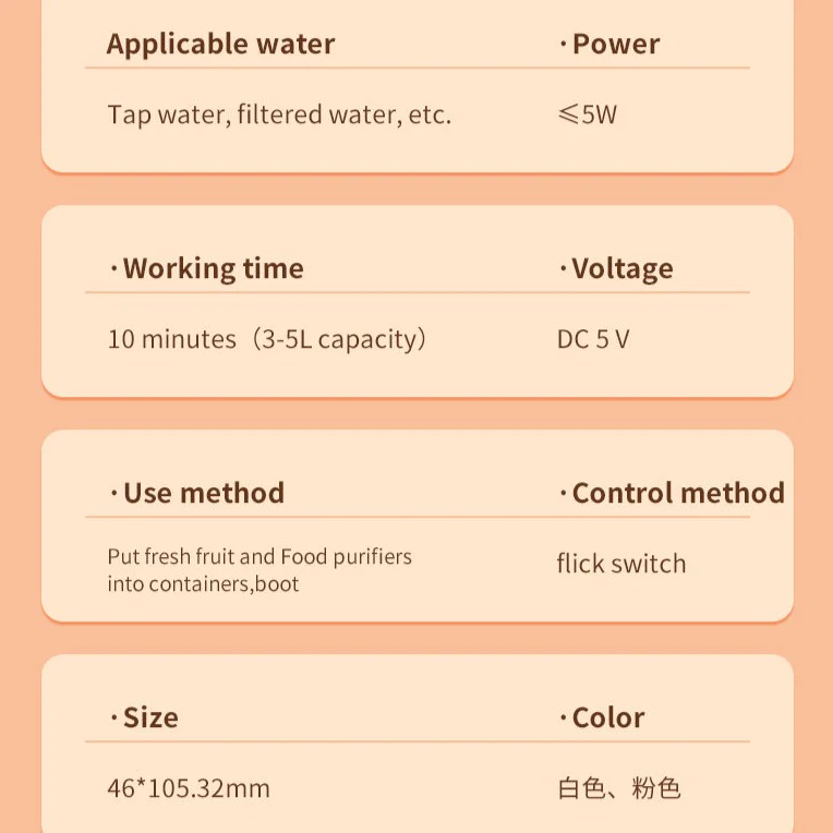 Portable Food Purifier Washer - Image 24