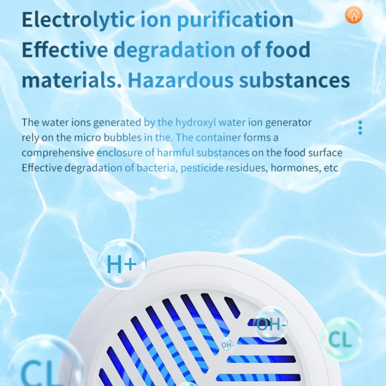 Portable Ultrasonic Fruit Vegetable Washing Machine - Image 10