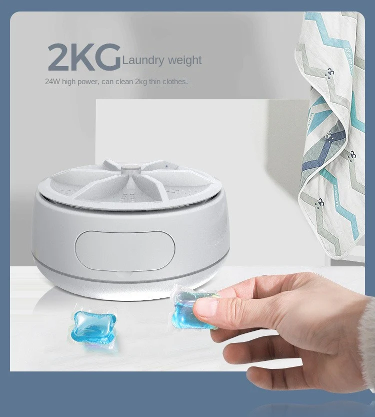 Portable Washing Machine with Detergent Grid - Image 11