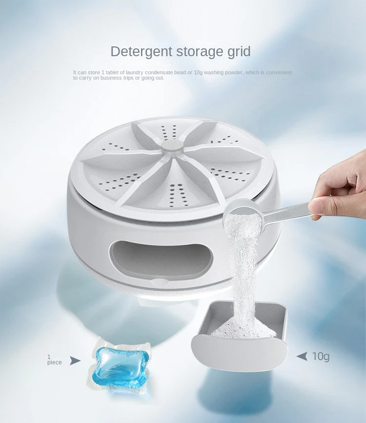 Portable Washing Machine with Detergent Grid - Image 12