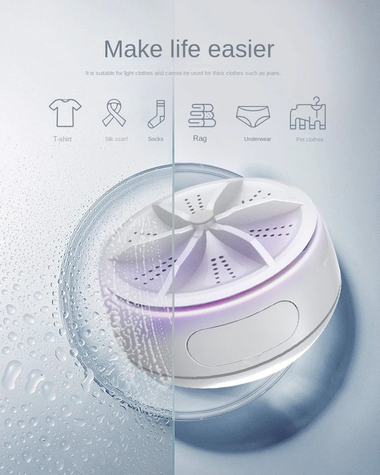 Portable Washing Machine with Detergent Grid - Image 9