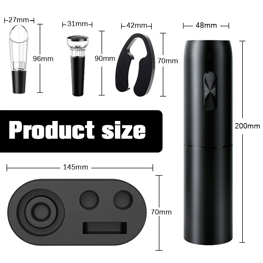 PourEase Electric Wine Opener Set - Image 4