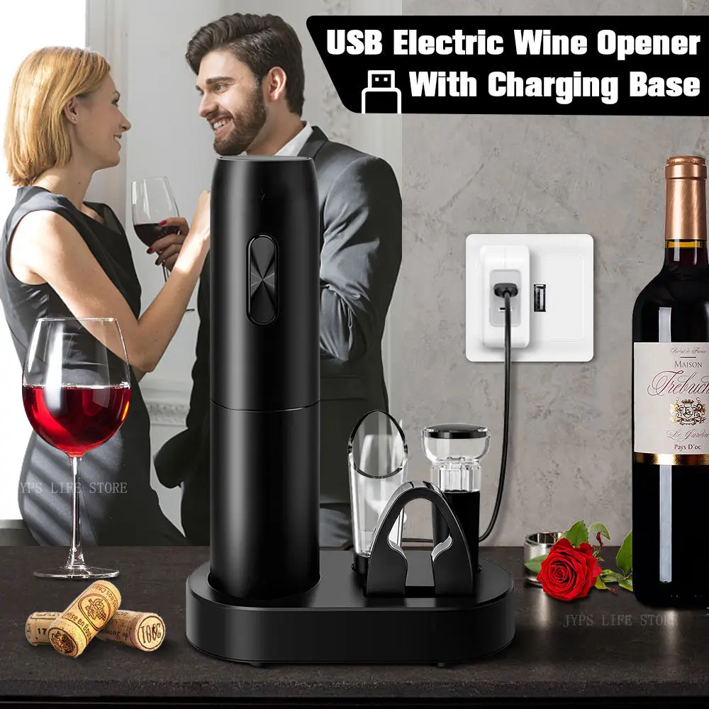 PourEase Electric Wine Opener Set - Image 5
