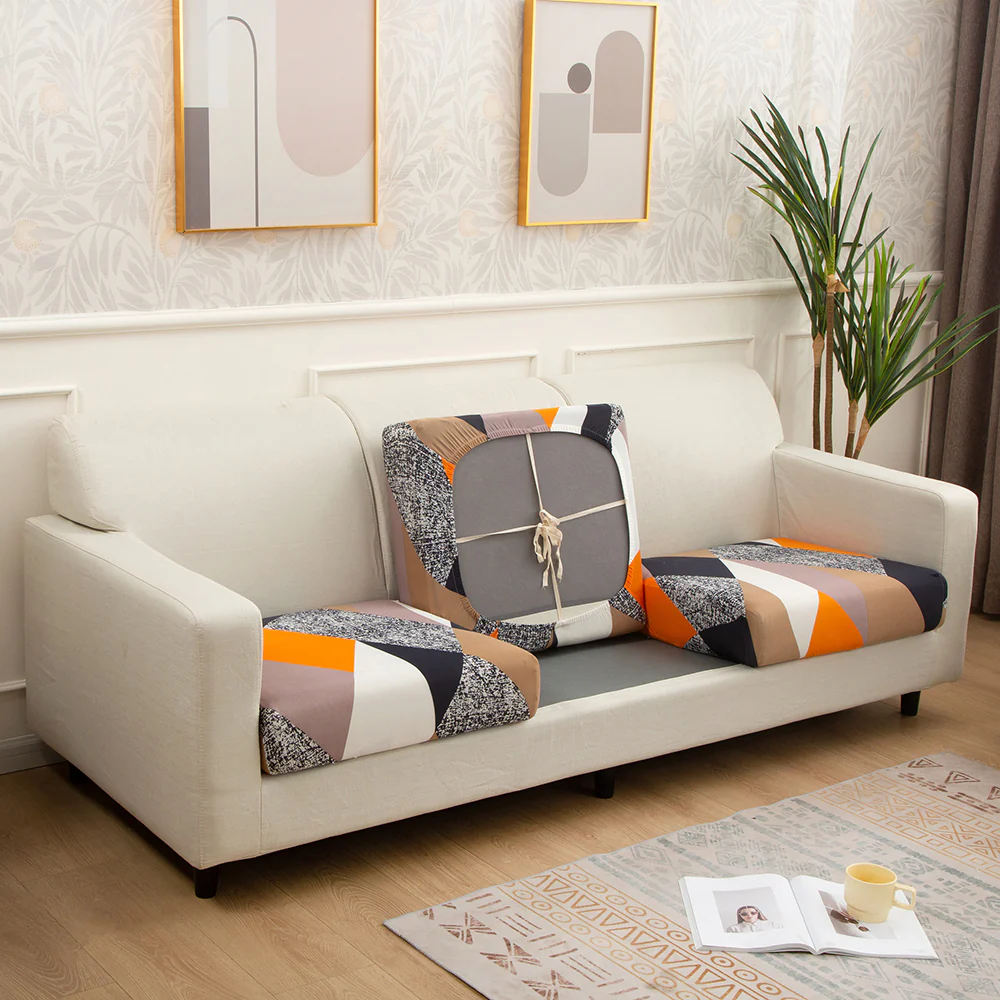 Printed Sofa Seat Cushion Cover - Image 34
