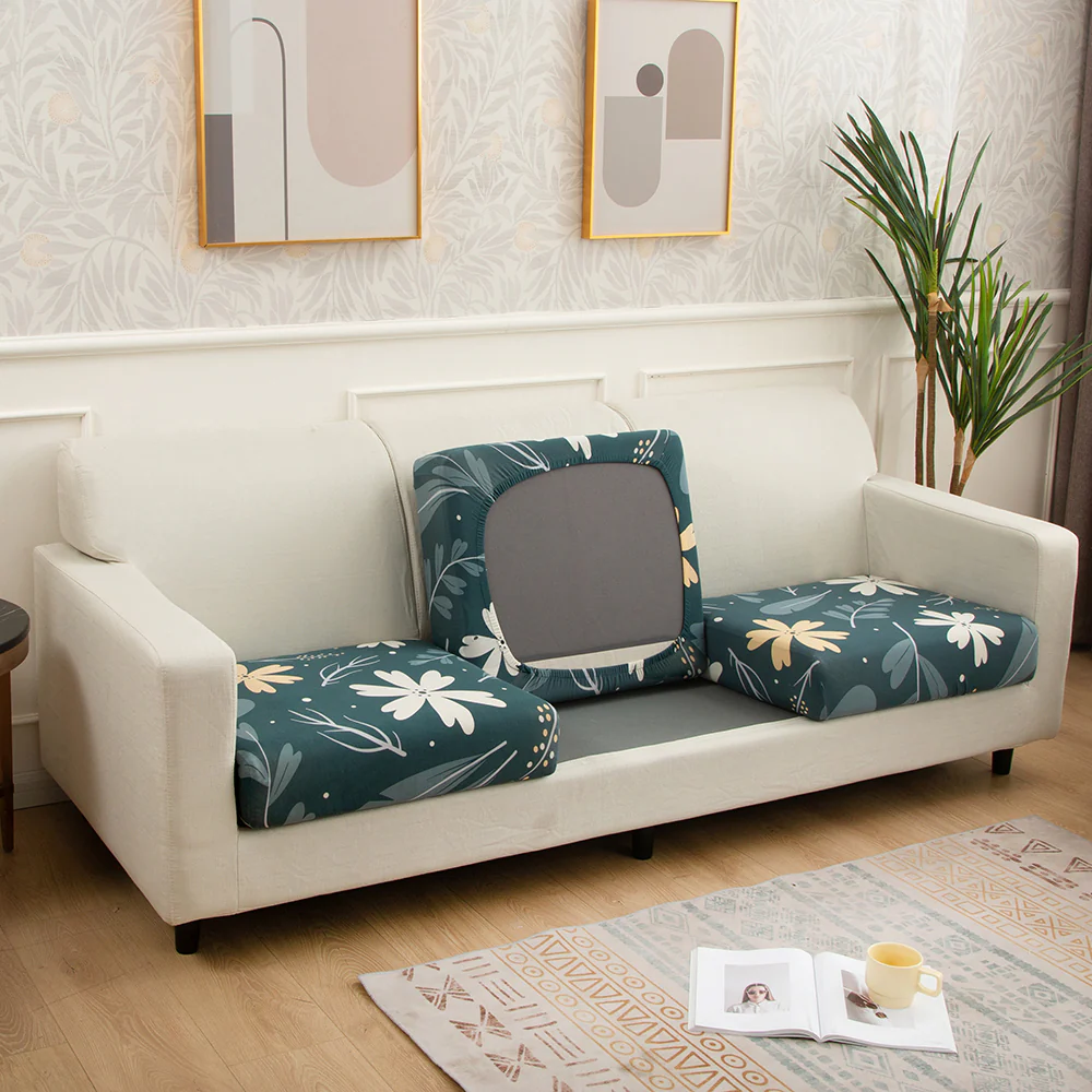Printed Sofa Seat Cushion Cover - Image 35