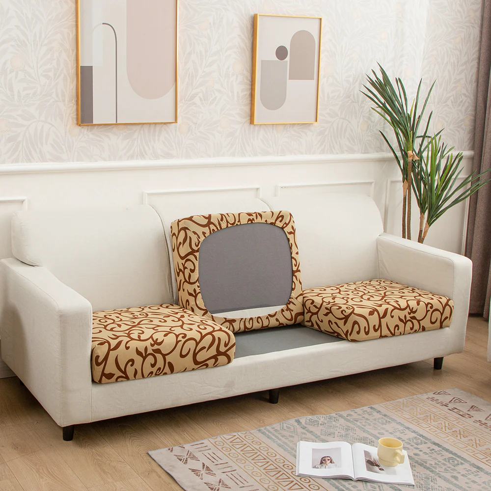 Printed Sofa Seat Cushion Cover - Image 37