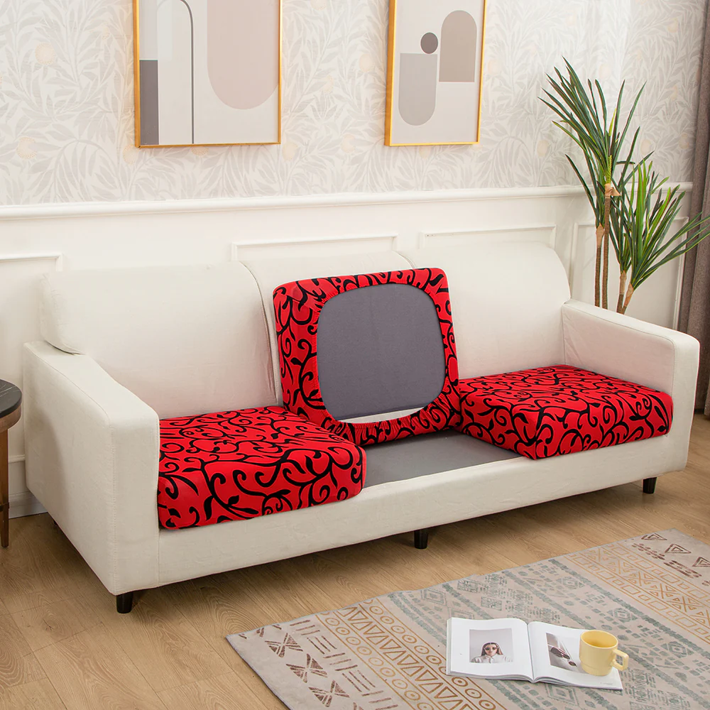 Printed Sofa Seat Cushion Cover - Image 40