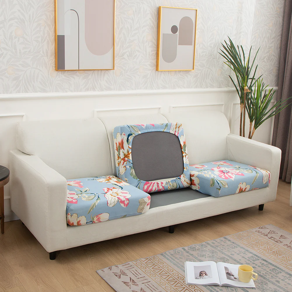 Printed Sofa Seat Cushion Cover - Image 41