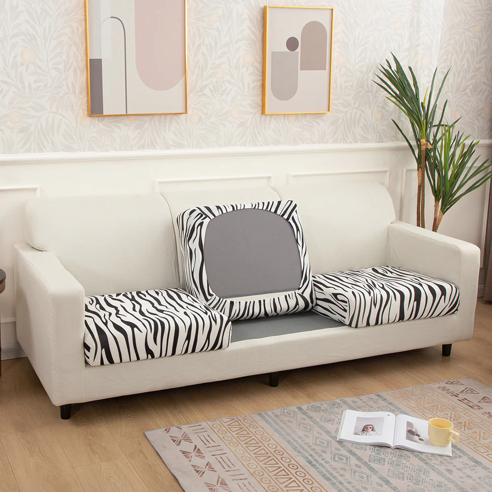 Printed Sofa Seat Cushion Cover - Image 42