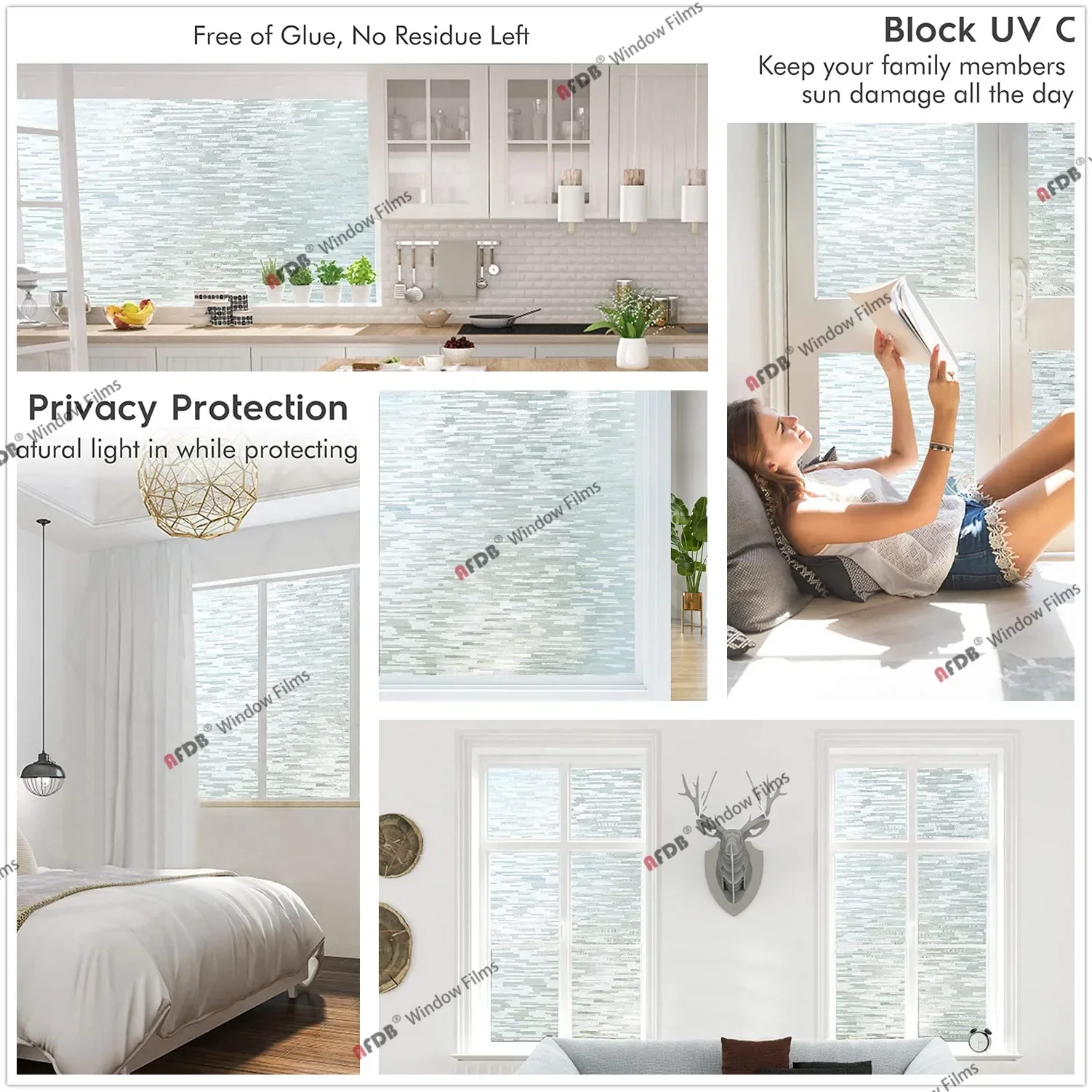 Privacy Frosted Glass Window Film - Image 3