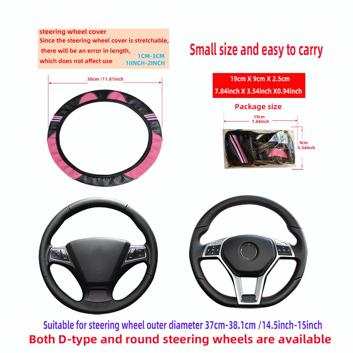 PU Leather Steering Wheel Cover - Image 10